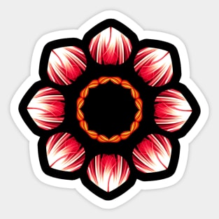 Red flower Sticker